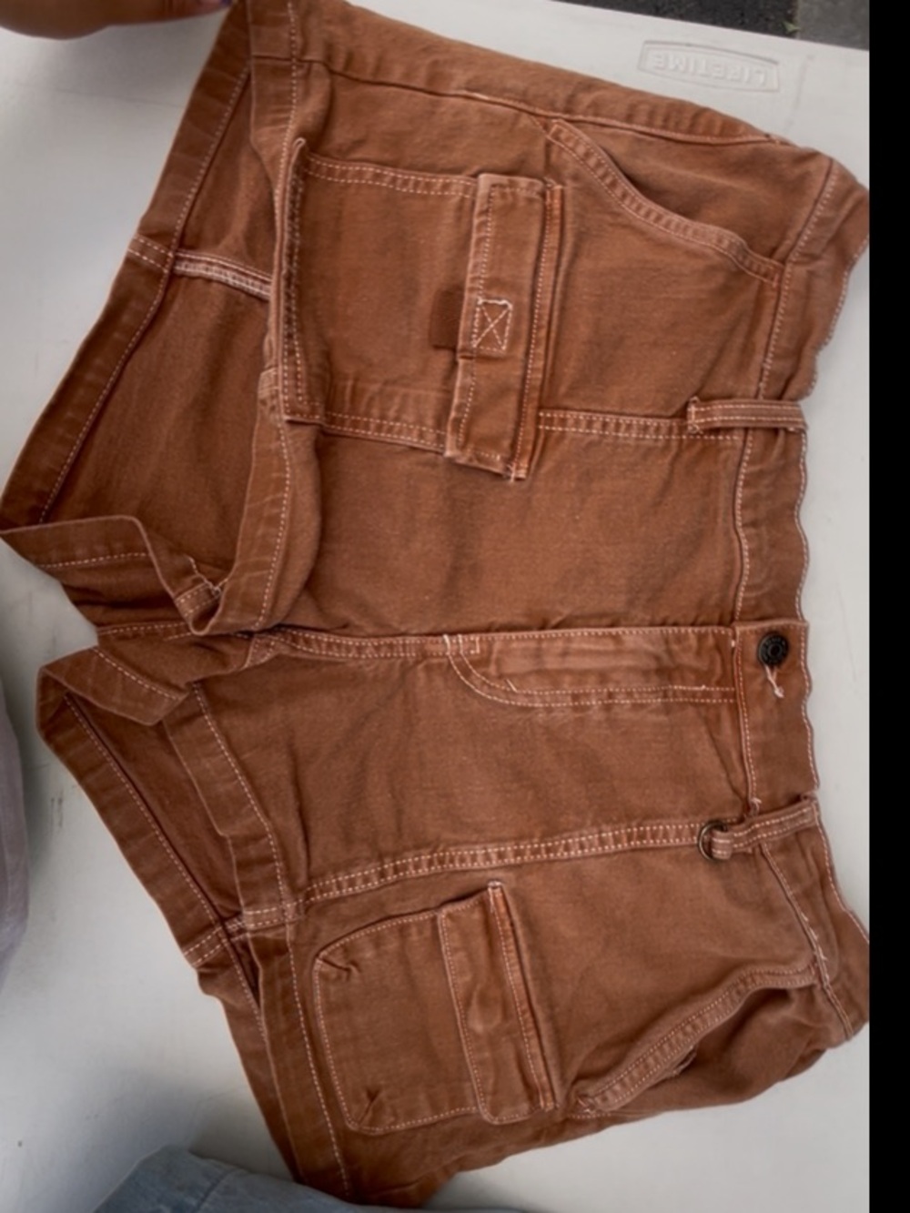 Wrangler Rust Brown Cargo Shorts